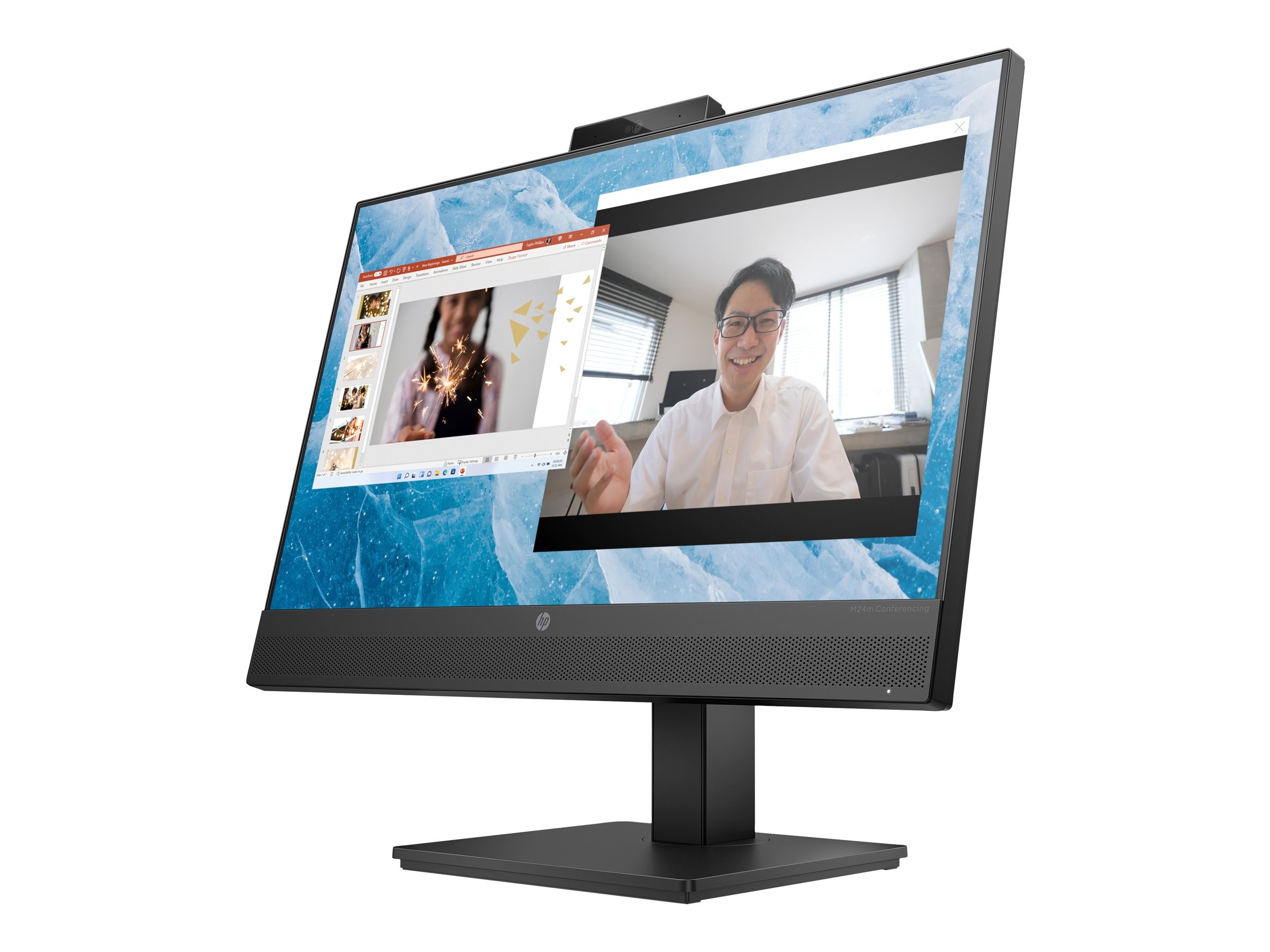HP M24m Conferencing Monitor 24-tums IPS-skärm med inbyggd webbkamera