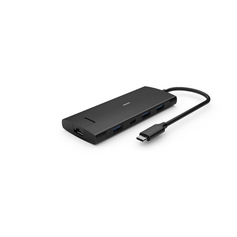 USB-C hubb - iiglo Multiport Dock USB-C-hubb 8-i-1 till 2xUSB-C/4xUSB/HDMI/LAN med stöd för 4K 60Hz