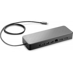 HP USB-C Dock universell dockningsstation med stöd för 2 skärmar 90W (beg)