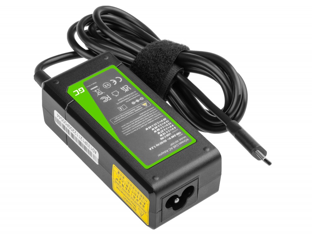 GreenCell Universal 45W USB-C datorladdare (AC-adapter) med strömkabel