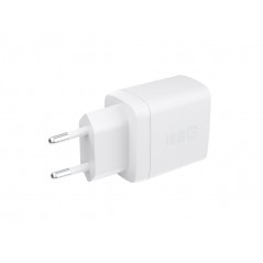 Väggladdare mobiltelefon - GreenCell snabbladdande USB-C och USB-A strömadapter 30W