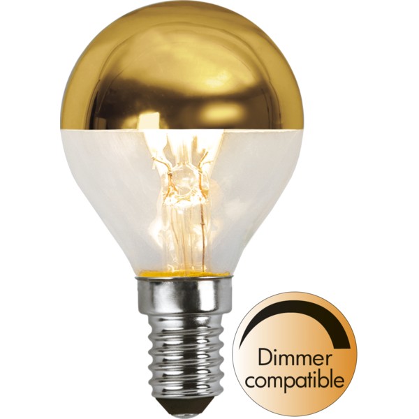 Dimbar LED-lampa sockel E14 golden top coat 3.5W (25W) 2700K