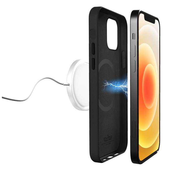 Skal och fodral - Puro Sky Mag mobilskal till iPhone 12 och iPhone 12 Pro med stöd för MagSafe