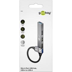 USB-hubb - Goobay USB-hubb med 3x USB 2.0 och 1x USB 3.2 Gen 1