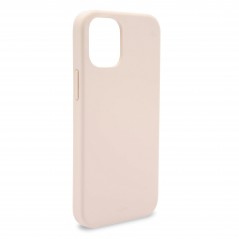 Puro mjukt mobilskal i rosa silikon till iPhone 12 och iPhone 12 Pro