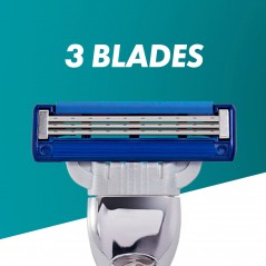 Personvård - Gillette Rakhyvel Mach3 Turbo med 3D-rörelsehandtag & 2 rakblad