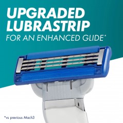 Personvård - Gillette Rakhyvel Mach3 Turbo med 3D-rörelsehandtag & 2 rakblad