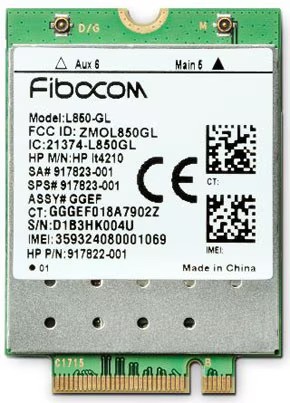 Fibocom L850-GL HP LT4210 Intel XMM 7360 LTE 4G modem WWAN-kort till HP 840 G8 G7