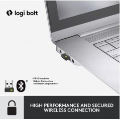 Tangentbord & datormus - Logitech MK650 trådlöst tangentbord och mus med Logi Bolt och Bluetooth svart