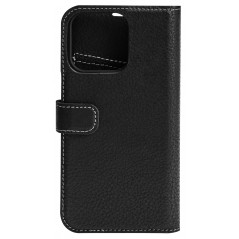 Fodral och skal - Essentials plånboksfodral i äkta läder med avtagbart skal till iPhone 13 Pro
