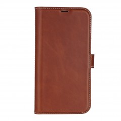 Essentials plånboksfodral i äkta läder med avtagbart skal till iPhone 13 och iPhone 14