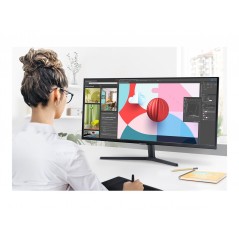 25 - 34" Datorskärm - Samsung ViewFinity S5 S34C500GAU 34" 3440x1440 ultrabred LED-skärm med VA-panel