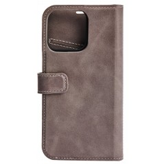 Fodral och skal - Essentials plånboksfodral i äkta läder med avtagbart skal till iPhone 13 Mini