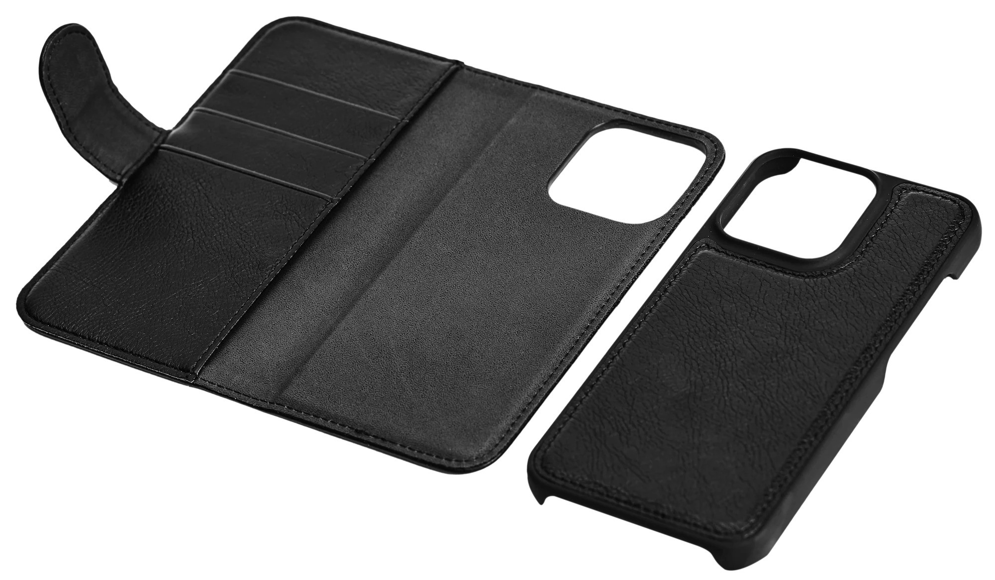 Essentials plånboksfodral med avtagbart skal till iPhone 13 Pro Max