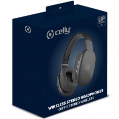 Bluetooth hörlurar - Celly Freebeat trådlösa over-ear bluetooth-hörlurar (svart/vit)