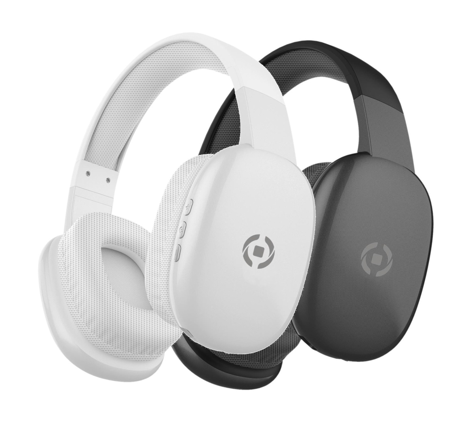 Celly Freebeat trådlösa over-ear bluetooth-hörlurar (svart/vit) (Svart)