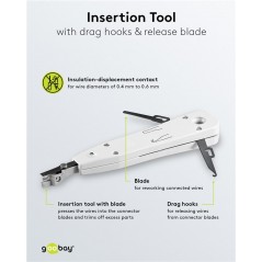 Nätverksbygge och felsökning - Goobay set för installation och test av nätverkskablar (RJ11, RJ12 och RJ45)