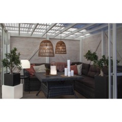 Utomhusbelysning - Laddningsbar lykta & bordslampa för inom- och utomhusbruk 34cm IP65