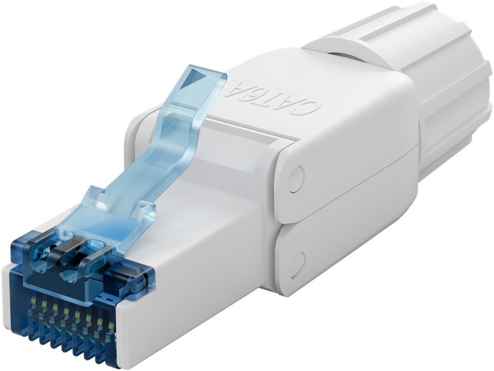 Goobay RJ45 Cat6A UTP nätverkskontakt för verktygslös montering