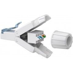 Nätverksbygge och felsökning - Goobay RJ45 Cat6A UTP nätverkskontakt för verktygslös montering