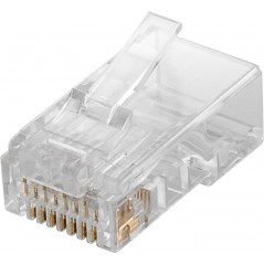 Goobay RJ45 Cat6 UTP nätverkskontakt för rund kabel