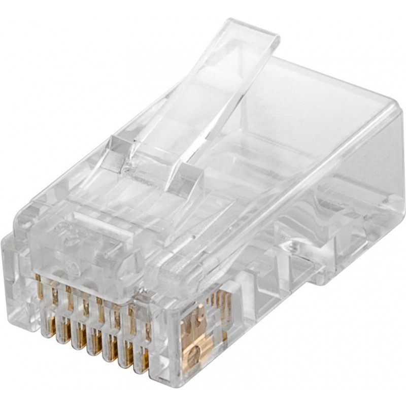 Nätverksbygge och felsökning - Goobay RJ45 Cat6 UTP nätverkskontakt för rund kabel