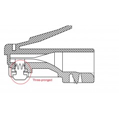 Goobay RJ45 Cat6 UTP nätverkskontakt för rund kabel