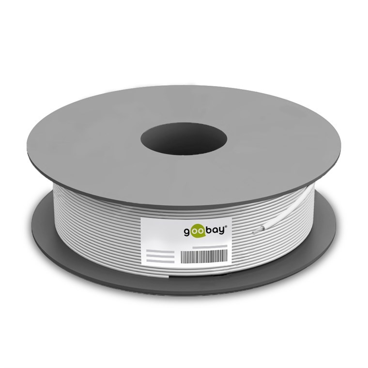 Goobay Cat6 U/UTP CCA oterminerad nätverkskabel 100 meter