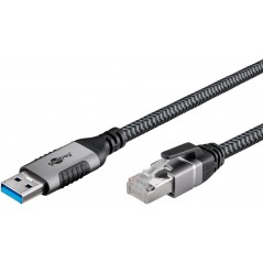 Goobay USB 3.0 till Ethernet LAN-kabel som tar bort behovet av ett nätverkskort