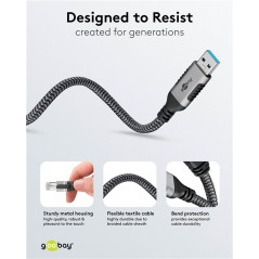 Nätverkskabel - Goobay USB 3.0 till Ethernet LAN-kabel som tar bort behovet av ett nätverkskort