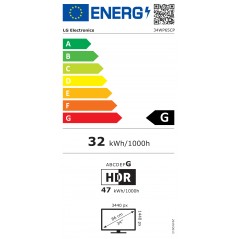 25 - 34" Datorskärm - LG 34WP65CP-B 34" ultrabred 160 Hz 3440 x 1440 skärm med VA-panel & inbyggda högtalare
