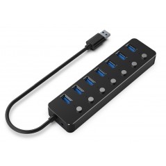 Gembird USB 3.0 USB-hubb med 7x USB 3.0