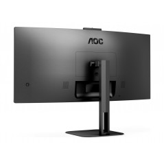 25 - 34" Datorskärm - AOC CU34V5CW 34" 3440:1440 Välvd ultrabred skärm med USB-C PD 65W, högtalare & webcam