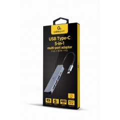 USB-C 5-i-1 Multiport till HDMI & 4xUSB-adapter 87W PD 4K@30Hz 2K@60Hz