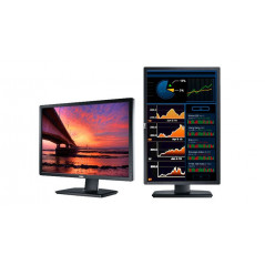 Dell 24" U2412M LED-skärm med repa på skärmytan (beg)