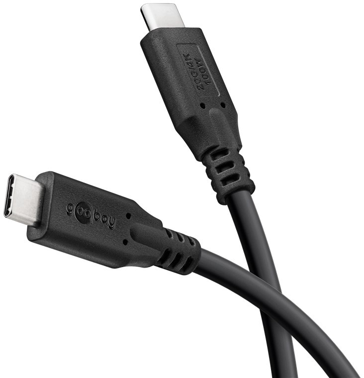 Goobay USB-C-kabel USB4 Thunderbolt 3 100W PD 20Gbit/s (4K) i flera längder (3 meter)