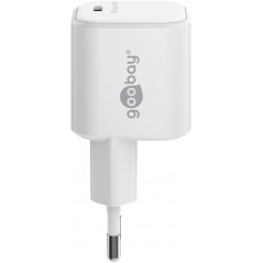 Laddare och kablar - Snabbladdande kompakt GaN strömadapter med USB-C PD 45W svart/vit