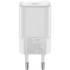 Laddare och kablar - Snabbladdande kompakt GaN strömadapter med USB-C PD 45W svart/vit