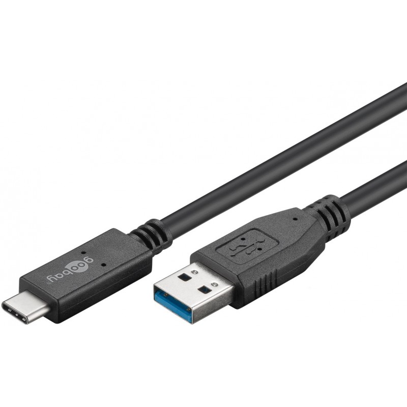 USB-C - Goobay USB till USB-C kabel USB 3.2 Gen 2 60 Watt och 10 Gbit/s