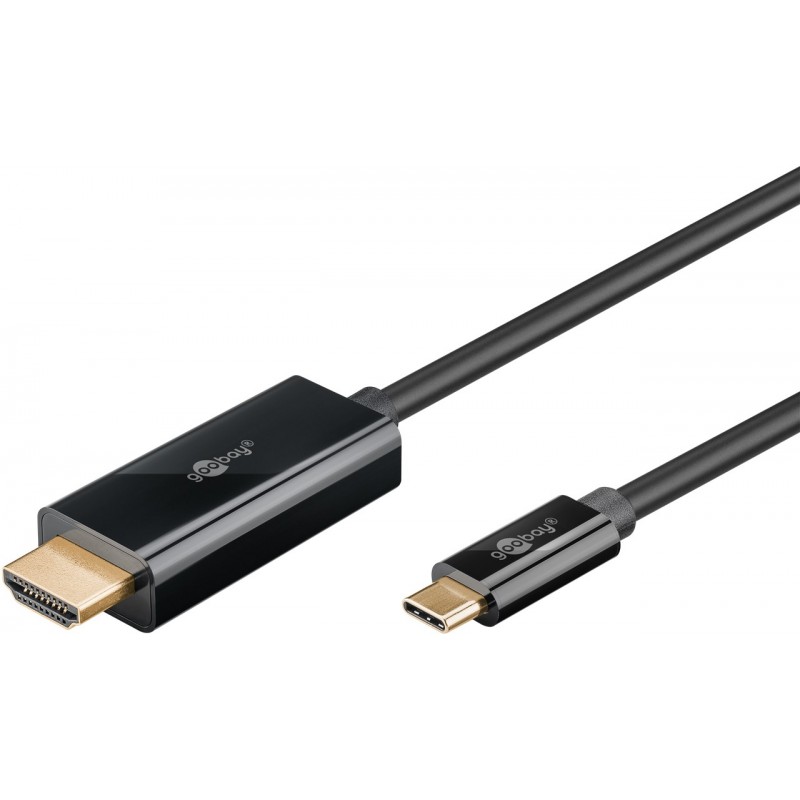 Skärmkabel & skärmadapter - Goobay USB-C till HDMI-kabel 4K 60 Hz (i flera längder)