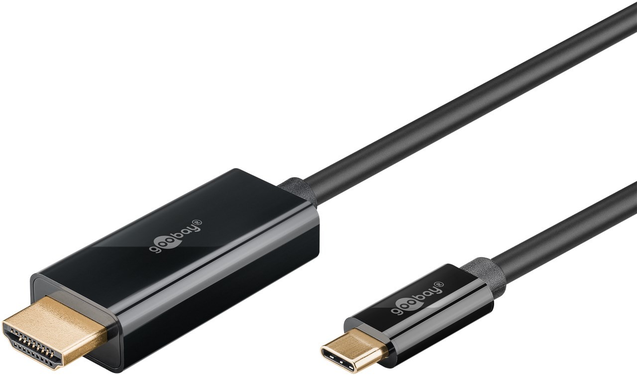 Goobay USB-C till HDMI-kabel 4K 60 Hz (i flera längder) (3 meter)
