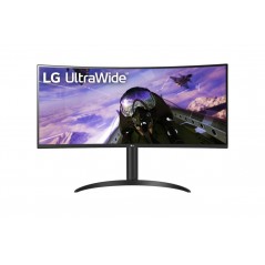 25 - 34" Datorskärm - LG 34WR55QK-B 34" ultrabred 3440 x 1440 välvd skärm med VA-panel & USB-C PD 65W