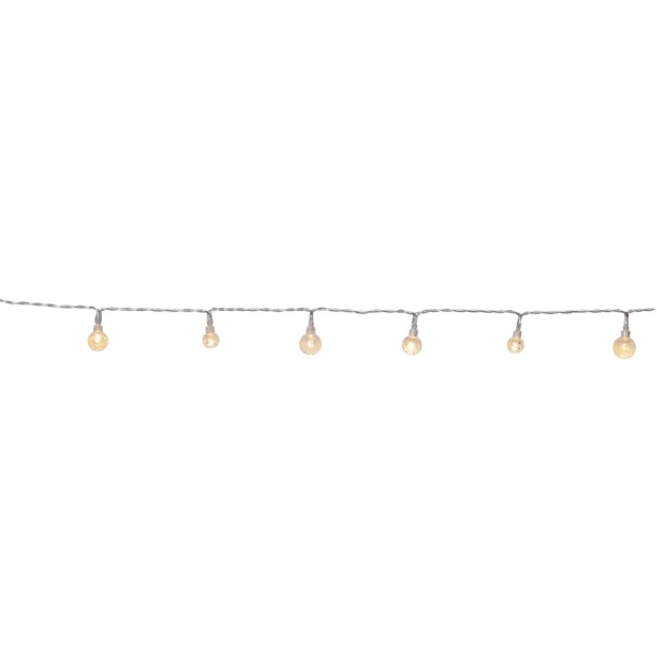 5 meters ljusslinga med 50st varmvita LED-lampor