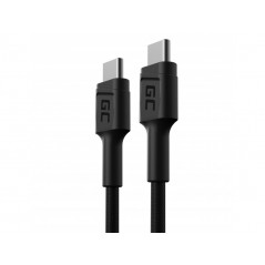 GreenCell USB-C till USB-C ladd- & synkkabel PowerStream PD 60W Ultra Charge QC3.0