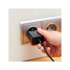 Väggladdare mobiltelefon - GreenCell snabbladdande USB-C och USB-A strömadapter 30W