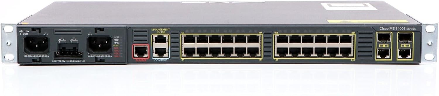 Cisco ME-3400E-24TS-M 24-portars rackmonterad switch (beg)
