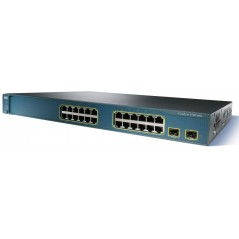 Cisco Catalyst 3560G-24PS 24-portars rackmonterad gigabitswitch (beg)
