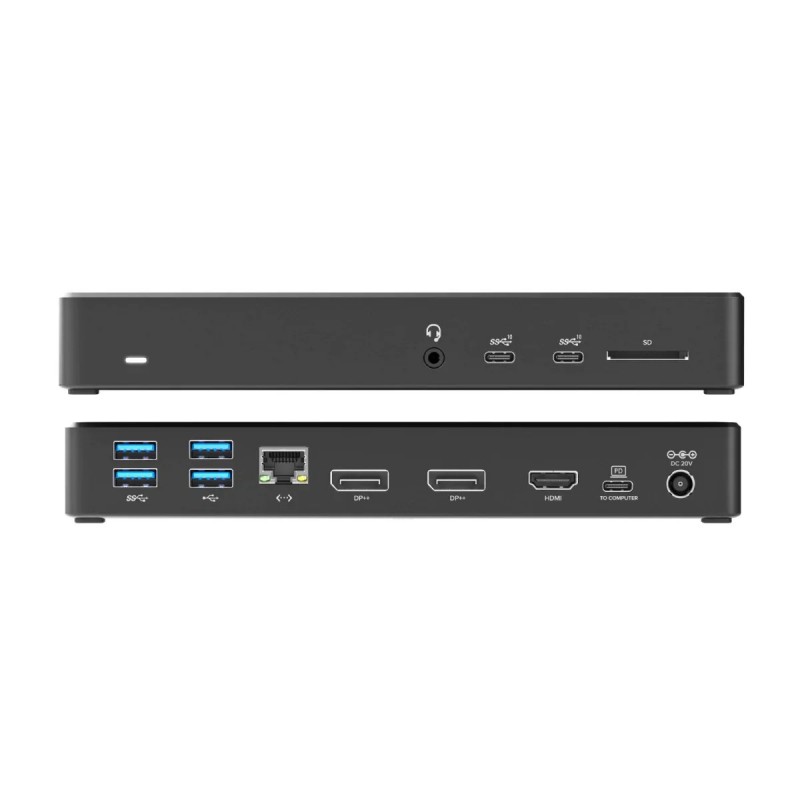 Datortillbehör - Alogic USB-C Multiport universal dockningsstation 12-i-1 med stöd för 3 skärmar (fyndvara)