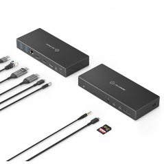 Datortillbehör - Alogic USB-C Multiport universal dockningsstation 12-i-1 med stöd för 3 skärmar (fyndvara)