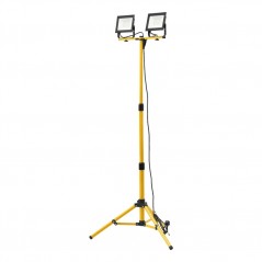Dubbel arbetslampa 2x50W (4250 lumen) med justerbart stativ